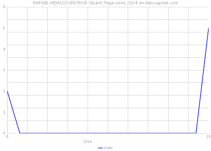 RAFAEL HIDALGO ESCRIVÁ (Spain) Page visits 2024 