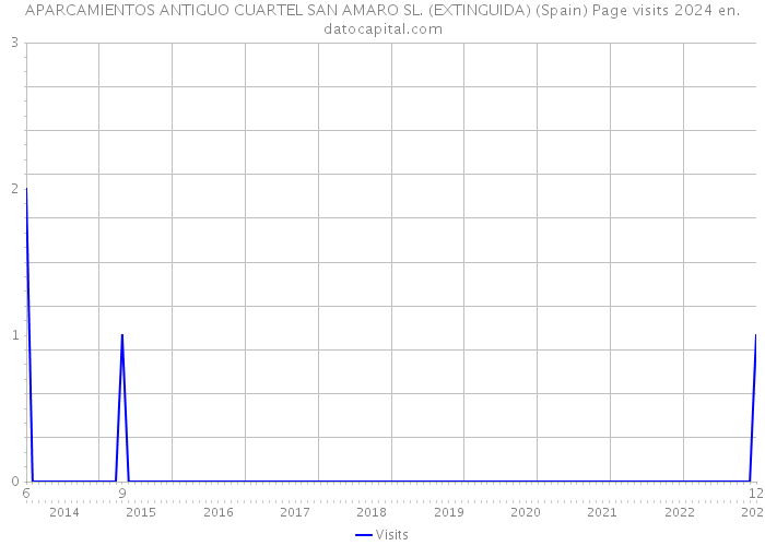 APARCAMIENTOS ANTIGUO CUARTEL SAN AMARO SL. (EXTINGUIDA) (Spain) Page visits 2024 