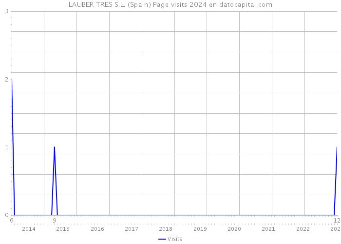 LAUBER TRES S.L. (Spain) Page visits 2024 