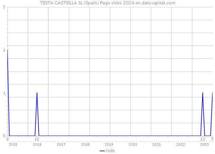 TESTA CASTIELLA SL (Spain) Page visits 2024 