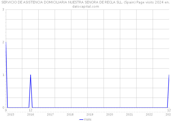 SERVICIO DE ASISTENCIA DOMICILIARIA NUESTRA SENORA DE REGLA SLL. (Spain) Page visits 2024 