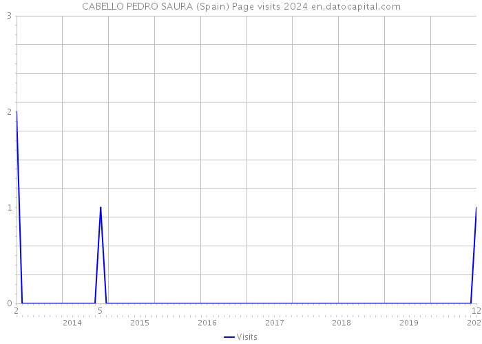 CABELLO PEDRO SAURA (Spain) Page visits 2024 