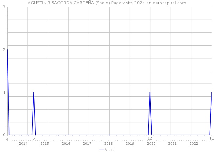 AGUSTIN RIBAGORDA CARDEÑA (Spain) Page visits 2024 