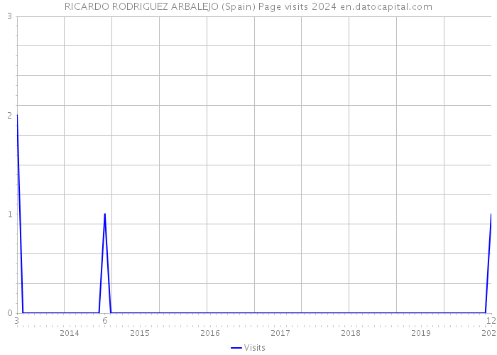 RICARDO RODRIGUEZ ARBALEJO (Spain) Page visits 2024 