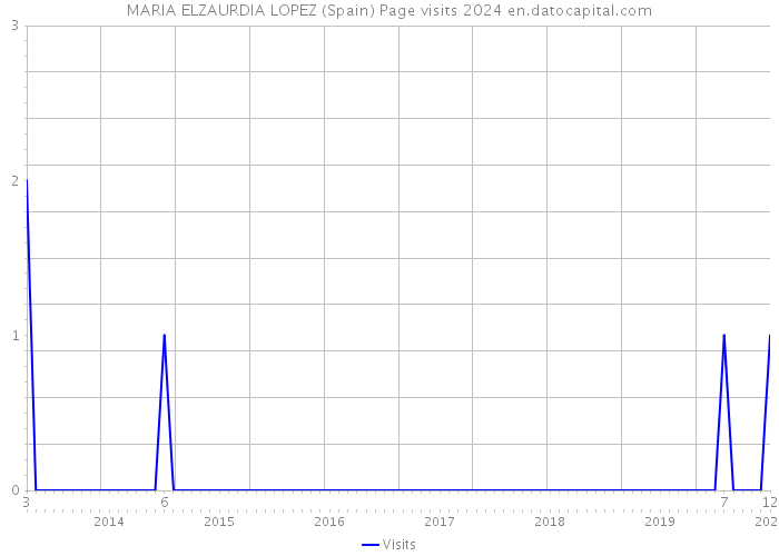 MARIA ELZAURDIA LOPEZ (Spain) Page visits 2024 