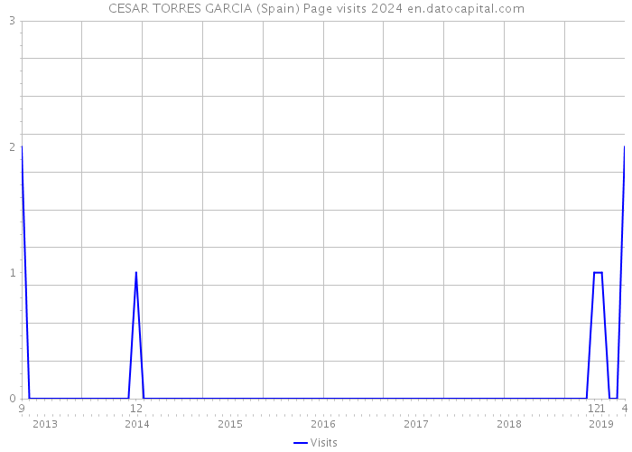 CESAR TORRES GARCIA (Spain) Page visits 2024 