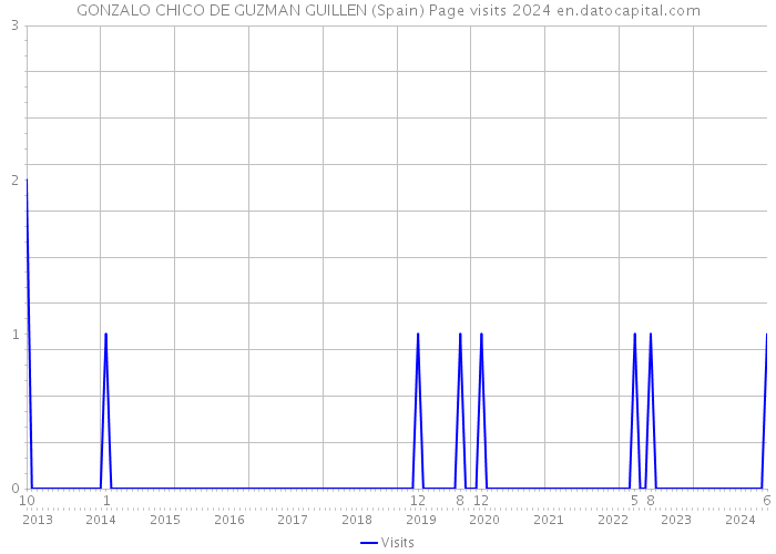 GONZALO CHICO DE GUZMAN GUILLEN (Spain) Page visits 2024 
