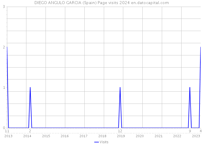 DIEGO ANGULO GARCIA (Spain) Page visits 2024 