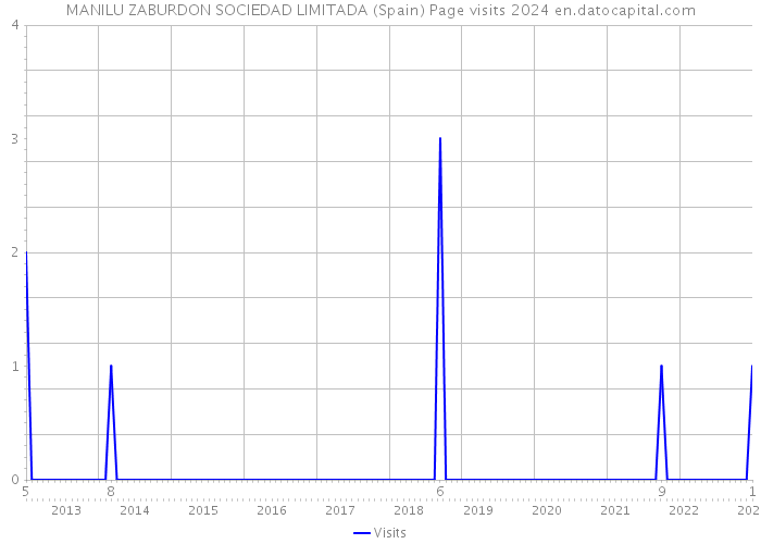 MANILU ZABURDON SOCIEDAD LIMITADA (Spain) Page visits 2024 