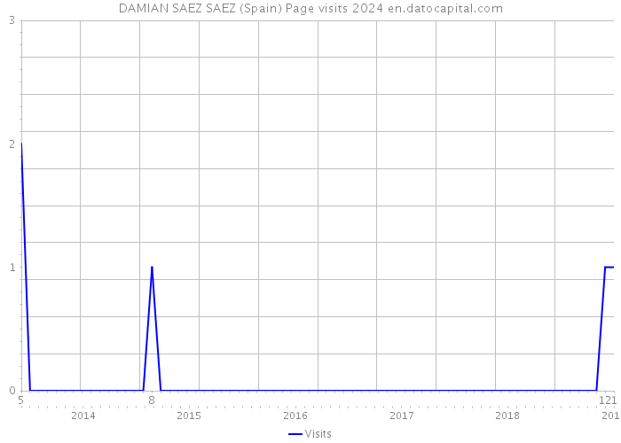 DAMIAN SAEZ SAEZ (Spain) Page visits 2024 