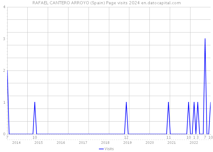 RAFAEL CANTERO ARROYO (Spain) Page visits 2024 