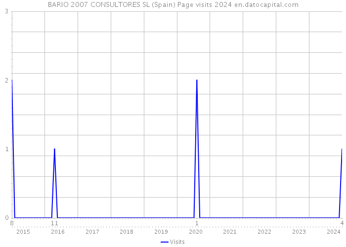 BARIO 2007 CONSULTORES SL (Spain) Page visits 2024 