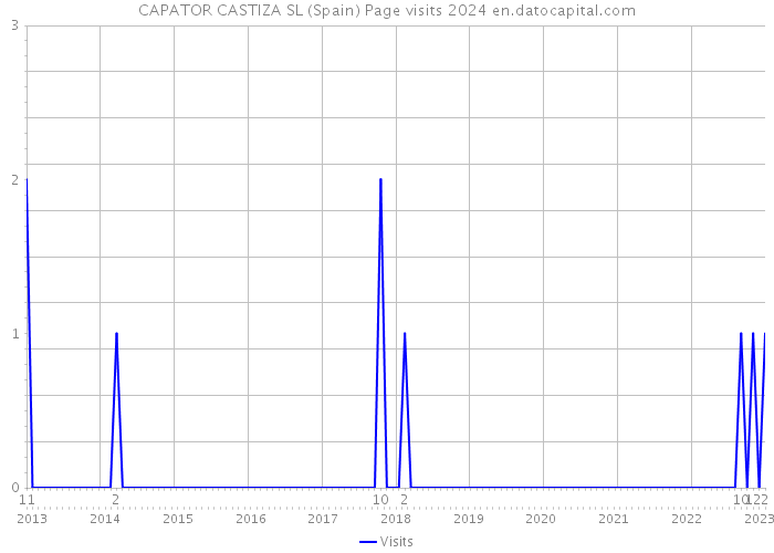 CAPATOR CASTIZA SL (Spain) Page visits 2024 