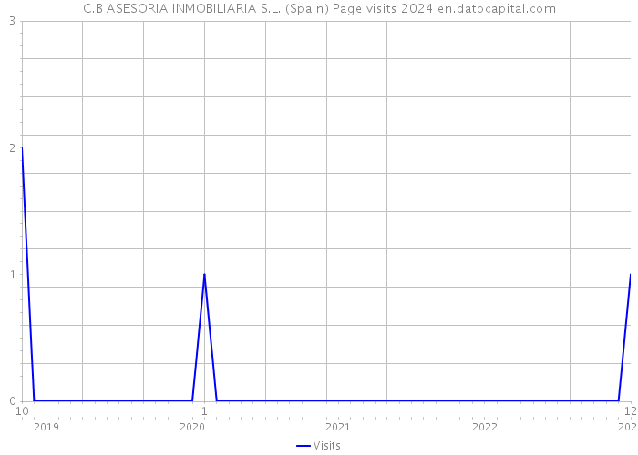C.B ASESORIA INMOBILIARIA S.L. (Spain) Page visits 2024 