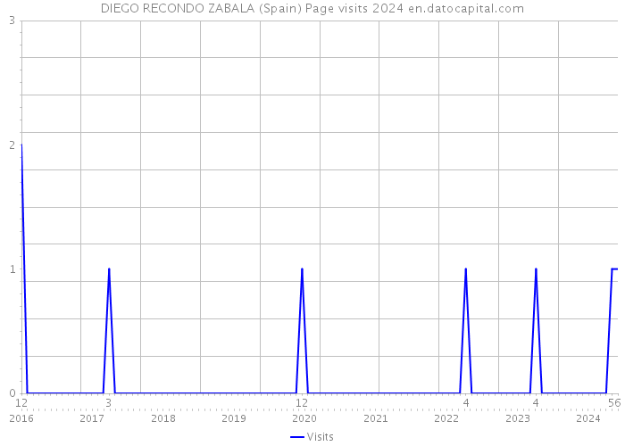 DIEGO RECONDO ZABALA (Spain) Page visits 2024 