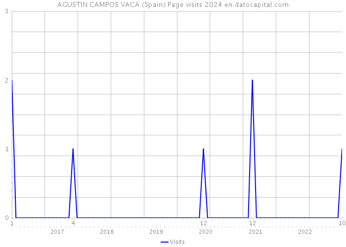 AGUSTIN CAMPOS VACA (Spain) Page visits 2024 