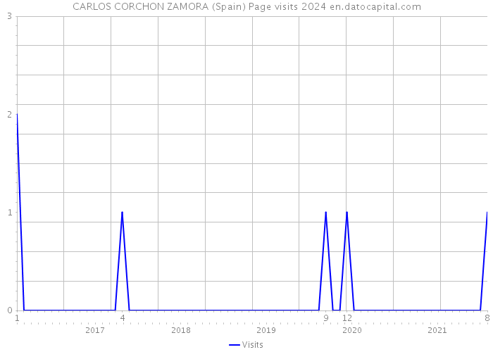 CARLOS CORCHON ZAMORA (Spain) Page visits 2024 