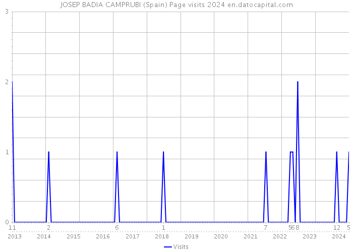 JOSEP BADIA CAMPRUBI (Spain) Page visits 2024 