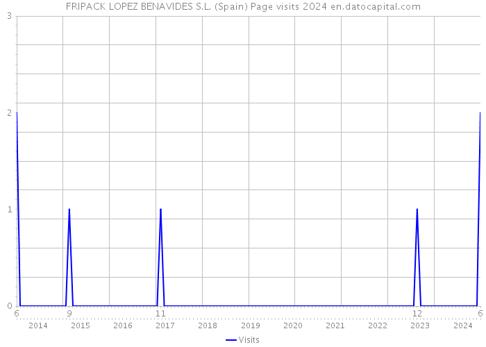 FRIPACK LOPEZ BENAVIDES S.L. (Spain) Page visits 2024 