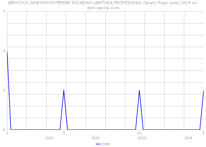 SERVICIOS SANITARIOS FERRER SOCIEDAD LIMITADA PROFESIONAL (Spain) Page visits 2024 