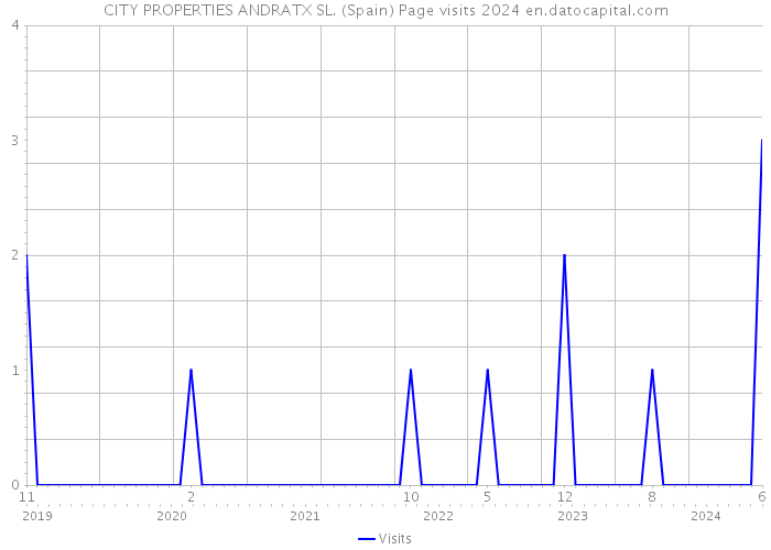 CITY PROPERTIES ANDRATX SL. (Spain) Page visits 2024 