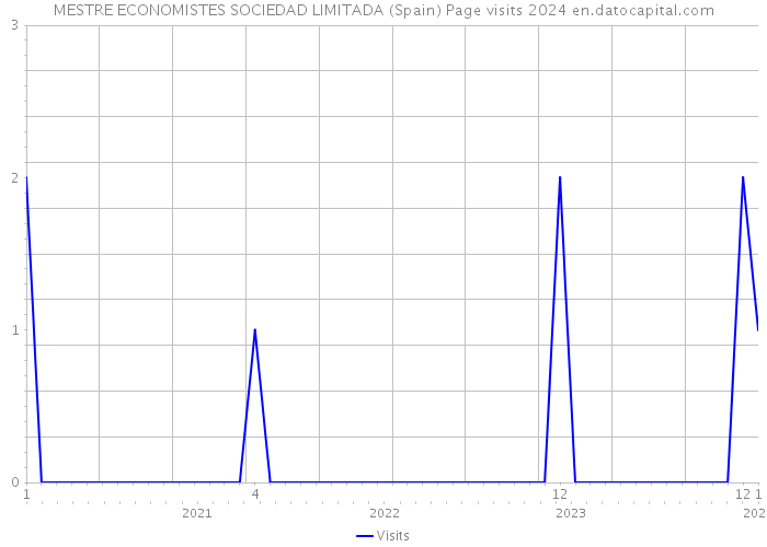 MESTRE ECONOMISTES SOCIEDAD LIMITADA (Spain) Page visits 2024 