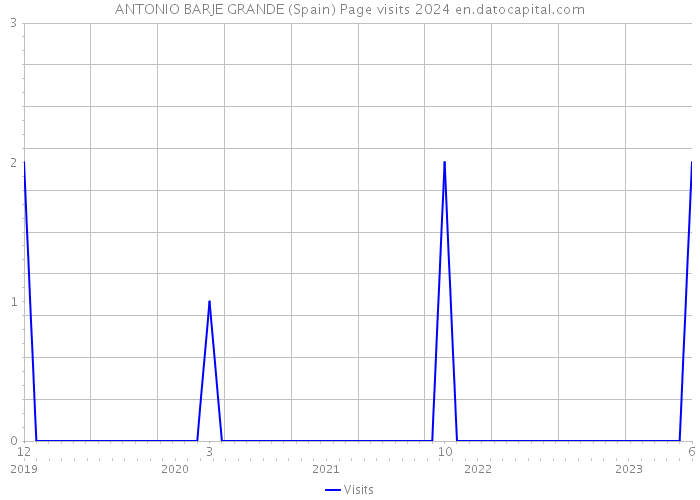 ANTONIO BARJE GRANDE (Spain) Page visits 2024 