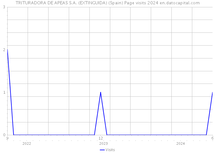 TRITURADORA DE APEAS S.A. (EXTINGUIDA) (Spain) Page visits 2024 