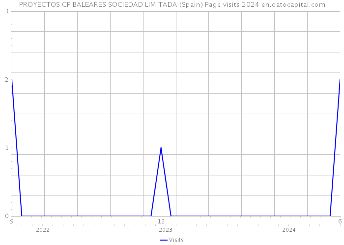 PROYECTOS GP BALEARES SOCIEDAD LIMITADA (Spain) Page visits 2024 