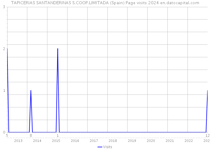 TAPICERIAS SANTANDERINAS S.COOP.LIMITADA (Spain) Page visits 2024 