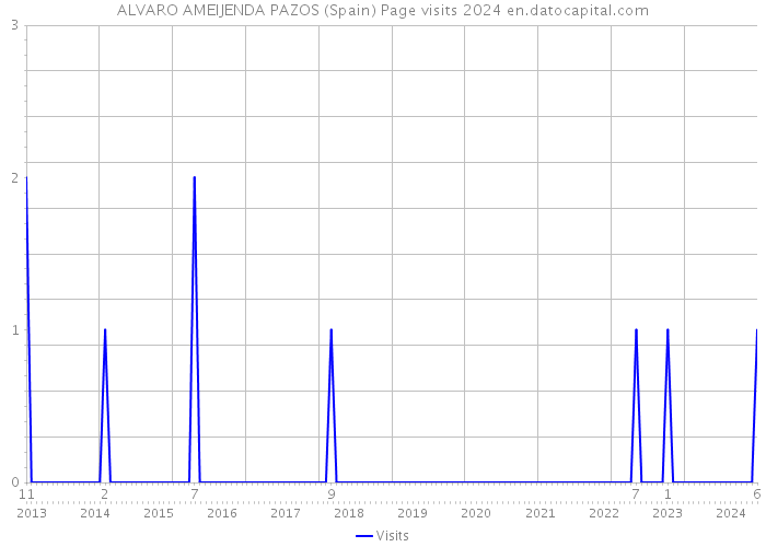 ALVARO AMEIJENDA PAZOS (Spain) Page visits 2024 