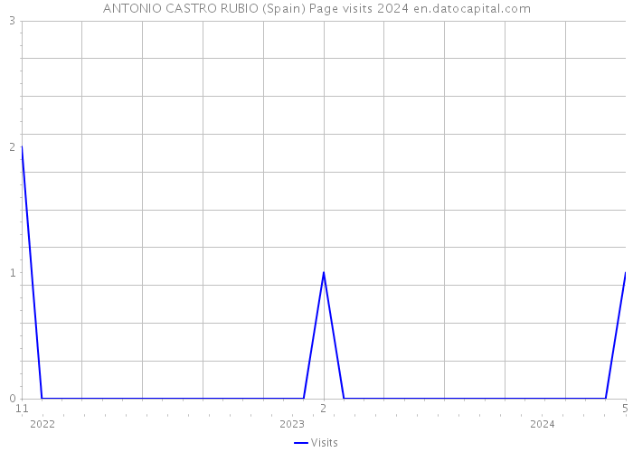 ANTONIO CASTRO RUBIO (Spain) Page visits 2024 