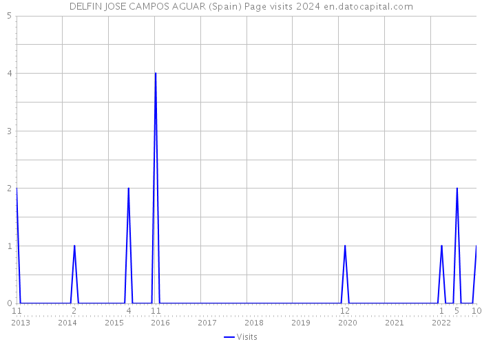 DELFIN JOSE CAMPOS AGUAR (Spain) Page visits 2024 