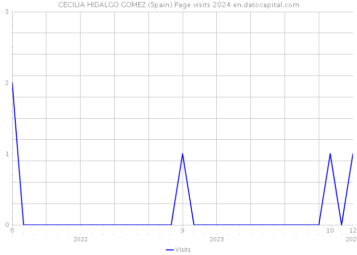 CECILIA HIDALGO GOMEZ (Spain) Page visits 2024 