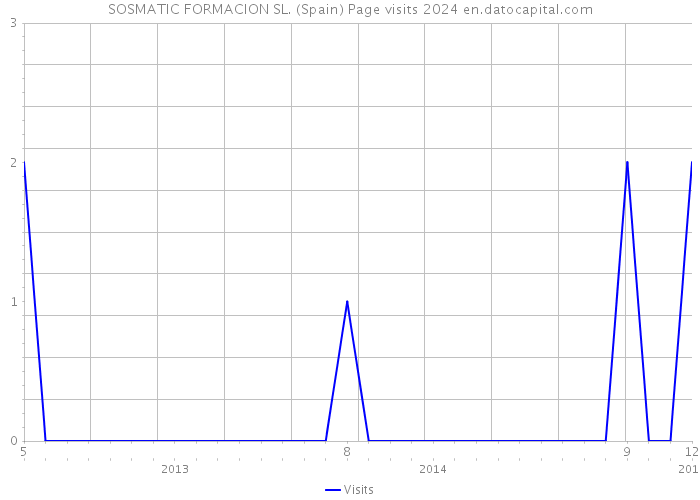 SOSMATIC FORMACION SL. (Spain) Page visits 2024 