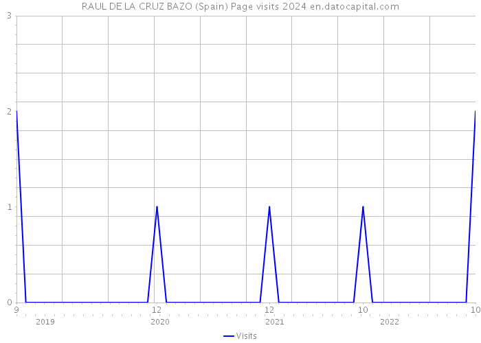 RAUL DE LA CRUZ BAZO (Spain) Page visits 2024 