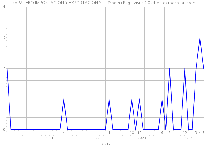  ZAPATERO IMPORTACION Y EXPORTACION SLU (Spain) Page visits 2024 