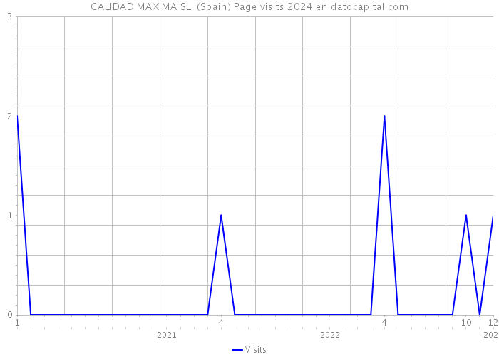 CALIDAD MAXIMA SL. (Spain) Page visits 2024 