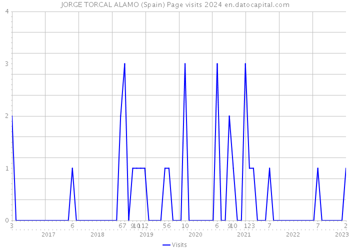 JORGE TORCAL ALAMO (Spain) Page visits 2024 