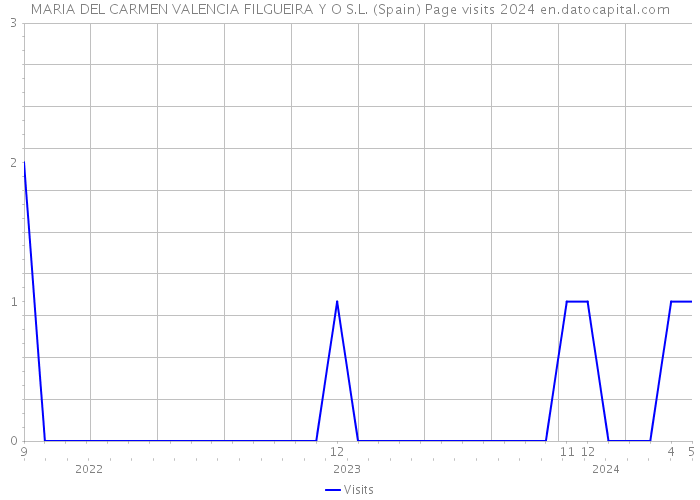 MARIA DEL CARMEN VALENCIA FILGUEIRA Y O S.L. (Spain) Page visits 2024 