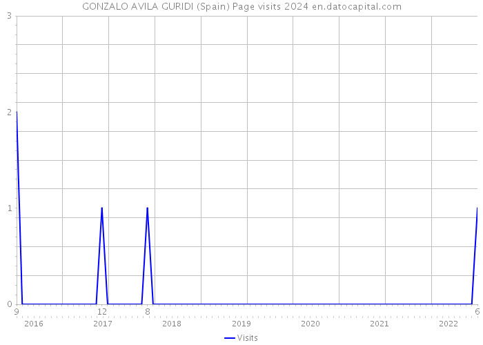 GONZALO AVILA GURIDI (Spain) Page visits 2024 