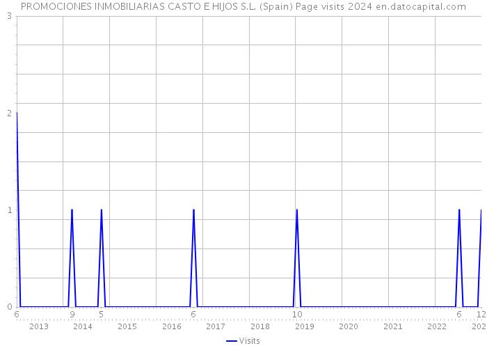 PROMOCIONES INMOBILIARIAS CASTO E HIJOS S.L. (Spain) Page visits 2024 