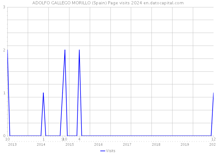 ADOLFO GALLEGO MORILLO (Spain) Page visits 2024 