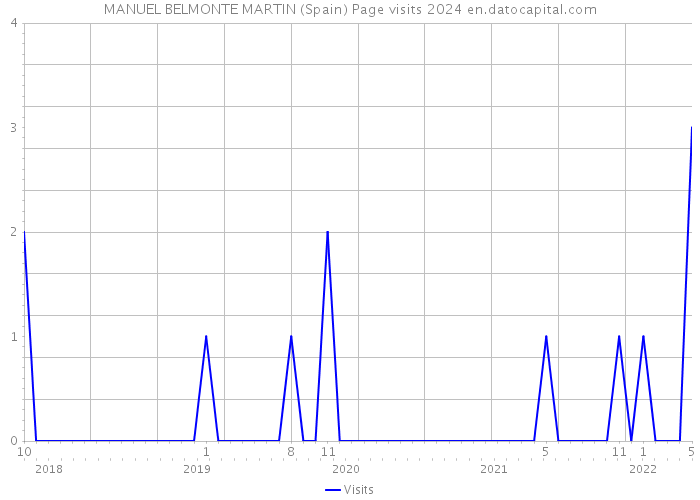 MANUEL BELMONTE MARTIN (Spain) Page visits 2024 