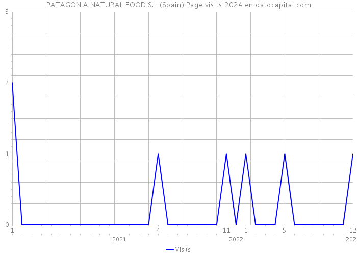 PATAGONIA NATURAL FOOD S.L (Spain) Page visits 2024 