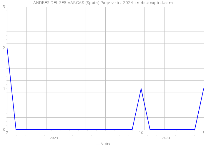 ANDRES DEL SER VARGAS (Spain) Page visits 2024 