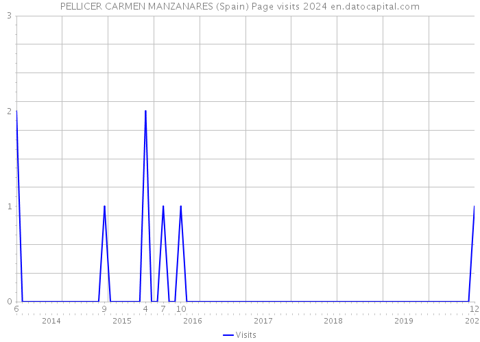 PELLICER CARMEN MANZANARES (Spain) Page visits 2024 