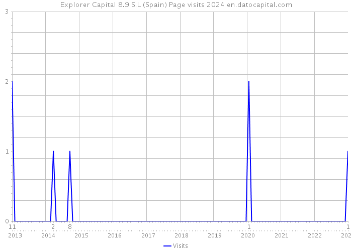 Explorer Capital 8.9 S.L (Spain) Page visits 2024 