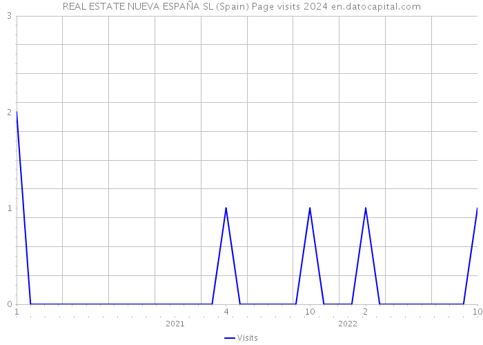 REAL ESTATE NUEVA ESPAÑA SL (Spain) Page visits 2024 