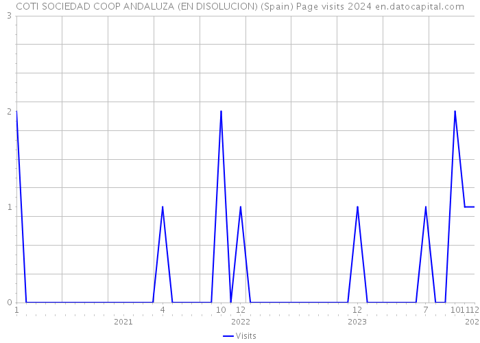 COTI SOCIEDAD COOP ANDALUZA (EN DISOLUCION) (Spain) Page visits 2024 
